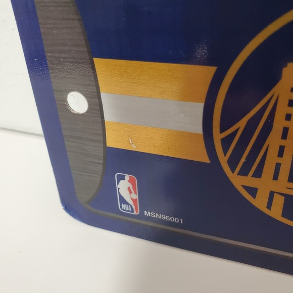 Golden State Warriors Metal License Plate Sign – NBA Official – Wall Decor - Picture 4 of 9